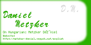 daniel metzker business card